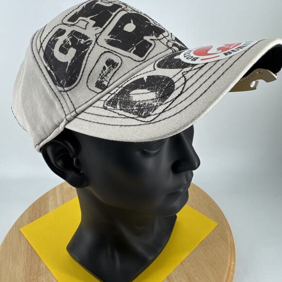 Git-R-Done Larry The Cable Guy Adjustable Hat Tan w/Built-in Bottle Opener - Picture 10 of 13